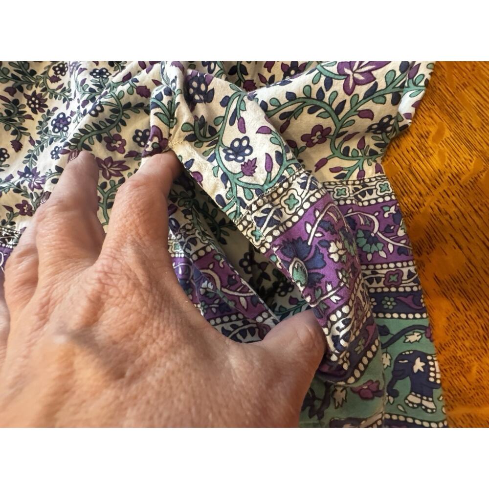 Vintage the vermont country store dress Cotton Muumuu boho prairie ~ Women Sz L - Picture 10 of 10